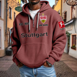VfB Stuttgart – Waffel-Hoodie neue Version mit Ihrem Namen