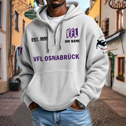 VfL Osnabrück – Waffel-Hoodie neue Version mit Ihrem Namen VfL Osnabrück – Waffel-Hoodie neue Version mit Ihrem Namen
