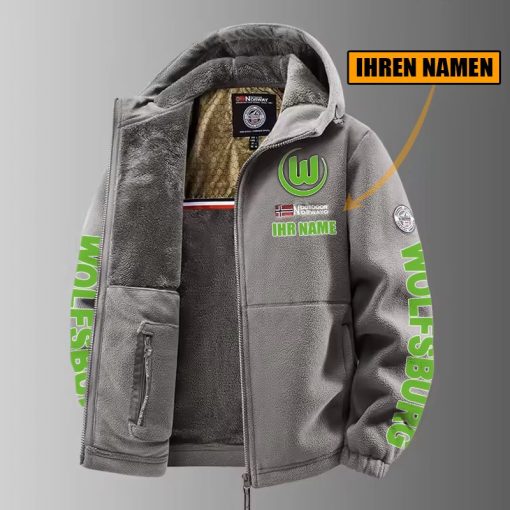 VfL Wolfsburg – Winter Zip Hoodie Neue Edition mit Ihrem Namen VfL Wolfsburg – Winter Zip Hoodie Neue Edition mit Ihrem Namen