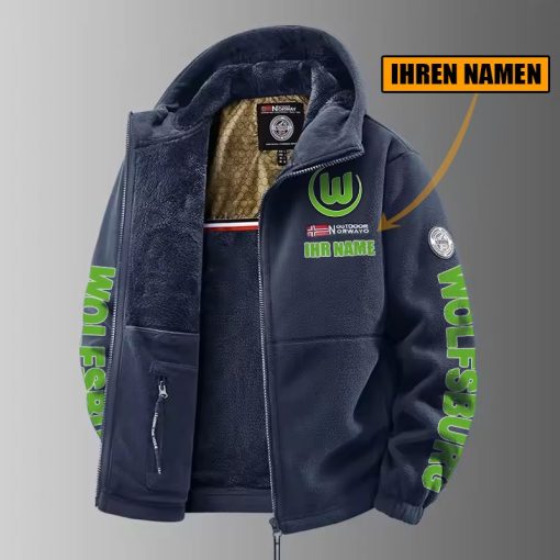 VfL Wolfsburg – Winter Zip Hoodie Neue Edition mit Ihrem Namen VfL Wolfsburg – Winter Zip Hoodie Neue Edition mit Ihrem Namen