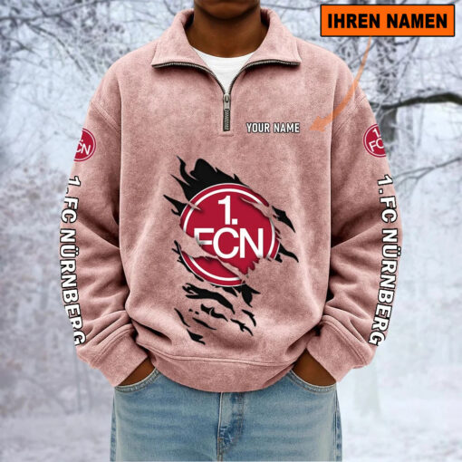 1. FC Nürnberg – Sweatshirt mit Halbzip – Neue Version mit Ihrem Namen 1. FC Nürnberg – Sweatshirt mit Halbzip – Neue Version mit Ihrem Namen