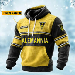 Alemannia Aachen – Waffelstrick Hoodie Sonderausgabe mit Ihrem Namen
