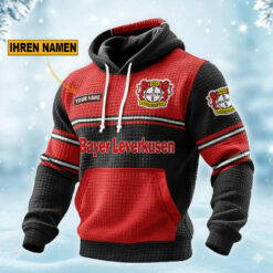 Bayer 04 Leverkusen – Waffelstrick Hoodie Sonderausgabe mit Ihrem Namen