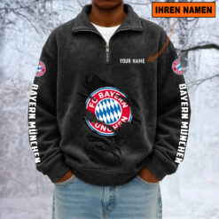 Bayern München – Sweatshirt mit Halbzip – Neue Version mit Ihrem Namen