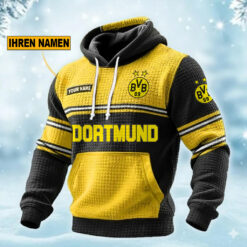 Borussia Dortmund – Waffelstrick Hoodie Sonderausgabe mit Ihrem Namen