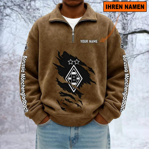 Borussia Mönchengladbach – Sweatshirt mit Halbzip – Neue Version mit Ihrem Namen Borussia Mönchengladbach – Sweatshirt mit Halbzip – Neue Version mit Ihrem Namen