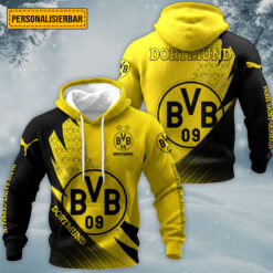 Borussia Dortmund - Waffelstrick Hoodie Limitierte Auflage mit Ihrem Namen