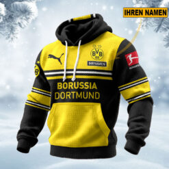 Borussia Dortmund - Waffelstrick Hoodie Sonderausgabe mit Ihrem Namen