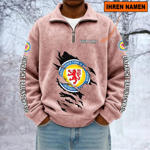Eintracht Braunschweig – Sweatshirt mit Halbzip – Neue Version mit Ihrem Namen Eintracht Braunschweig – Sweatshirt mit Halbzip – Neue Version mit Ihrem Namen