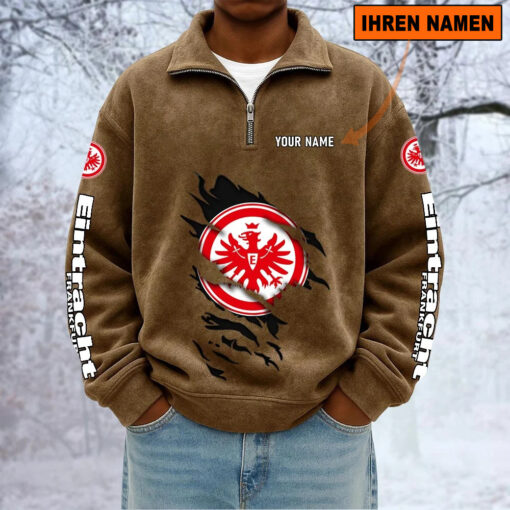 Eintracht Frankfurt – Sweatshirt mit Halbzip – Neue Version mit Ihrem Namen Eintracht Frankfurt – Sweatshirt mit Halbzip – Neue Version mit Ihrem Namen