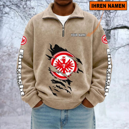 Eintracht Frankfurt – Sweatshirt mit Halbzip – Neue Version mit Ihrem Namen Eintracht Frankfurt – Sweatshirt mit Halbzip – Neue Version mit Ihrem Namen