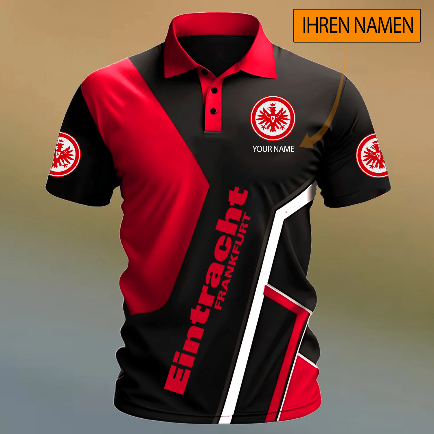 Eintracht Frankfurt – Polo Hemd Sonderausgabe mit Ihrem Namen Eintracht Frankfurt – Polo Hemd Sonderausgabe mit Ihrem Namen
