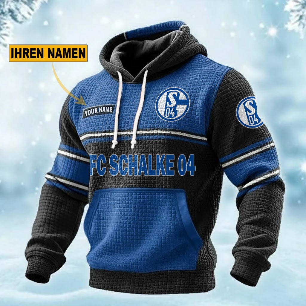 FC Schalke 04 – Waffelstrick Hoodie Sonderausgabe mit Ihrem Namen FC Schalke 04 – Waffelstrick Hoodie Sonderausgabe mit Ihrem Namen