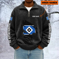 Hamburger SV – Sweatshirt mit Halbzip – Neue Version mit Ihrem Namen