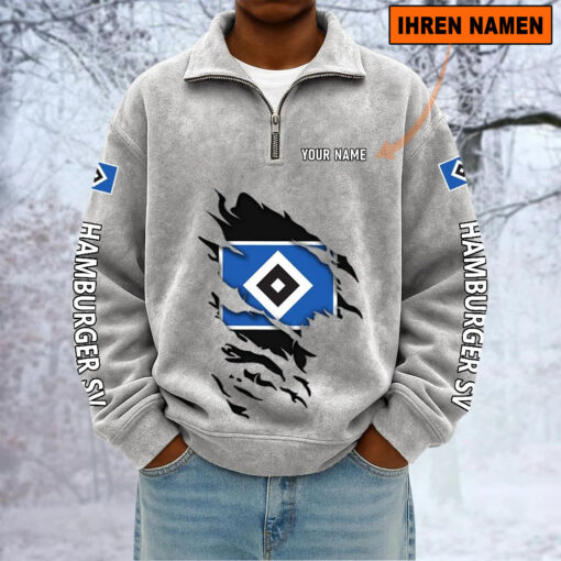 Hamburger SV – Sweatshirt mit Halbzip – Neue Version mit Ihrem Namen Hamburger SV – Sweatshirt mit Halbzip – Neue Version mit Ihrem Namen