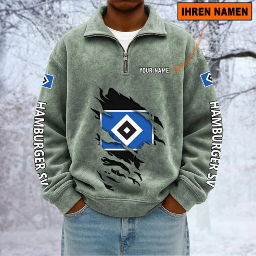 Hamburger SV – Sweatshirt mit Halbzip – Neue Version mit Ihrem Namen Hamburger SV – Sweatshirt mit Halbzip – Neue Version mit Ihrem Namen