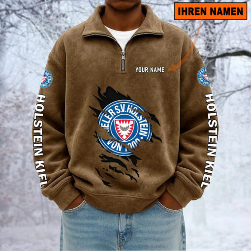 Holstein Kiel – Sweatshirt mit Halbzip – Neue Version mit Ihrem Namen Holstein Kiel – Sweatshirt mit Halbzip – Neue Version mit Ihrem Namen