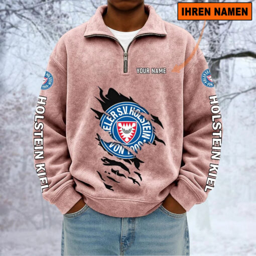 Holstein Kiel – Sweatshirt mit Halbzip – Neue Version mit Ihrem Namen Holstein Kiel – Sweatshirt mit Halbzip – Neue Version mit Ihrem Namen