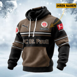 FC St. Pauli - Waffelstrick Hoodie Sonderausgabe mit Ihrem Namen