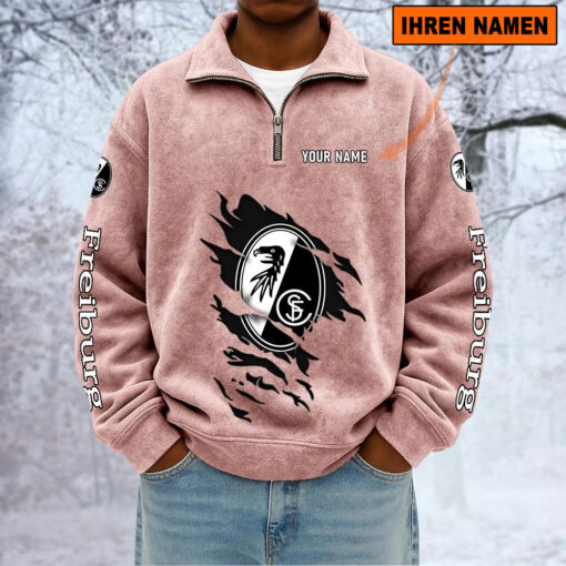 SC Freiburg – Sweatshirt mit Halbzip – Neue Version mit Ihrem Namen SC Freiburg – Sweatshirt mit Halbzip – Neue Version mit Ihrem Namen
