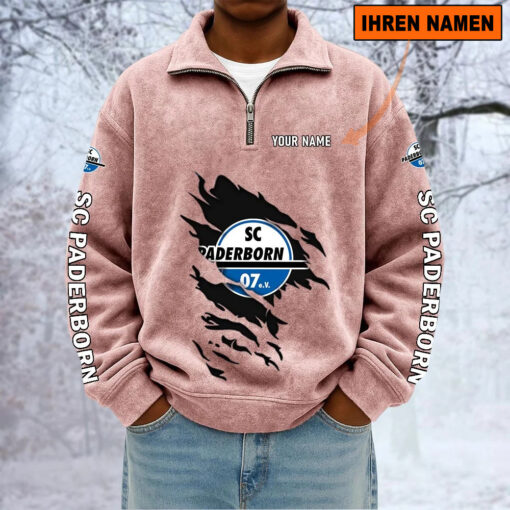 SC Paderborn 07 – Sweatshirt mit Halbzip – Neue Version mit Ihrem Namen SC Paderborn 07 – Sweatshirt mit Halbzip – Neue Version mit Ihrem Namen