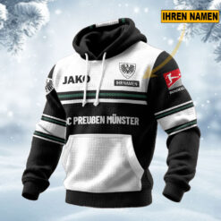SC Preußen Münster - Waffelstrick Hoodie Sonderausgabe mit Ihrem Namen