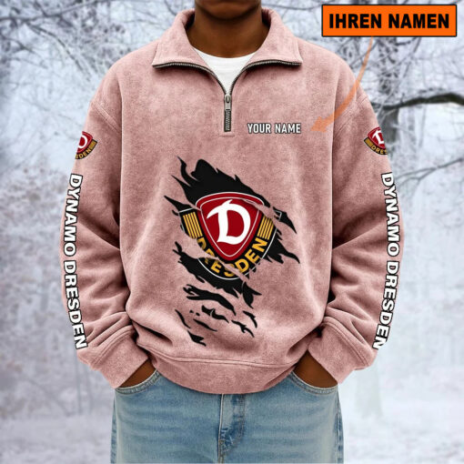 SG Dynamo Dresden – Sweatshirt mit Halbzip – Neue Version mit Ihrem Namen SG Dynamo Dresden – Sweatshirt mit Halbzip – Neue Version mit Ihrem Namen