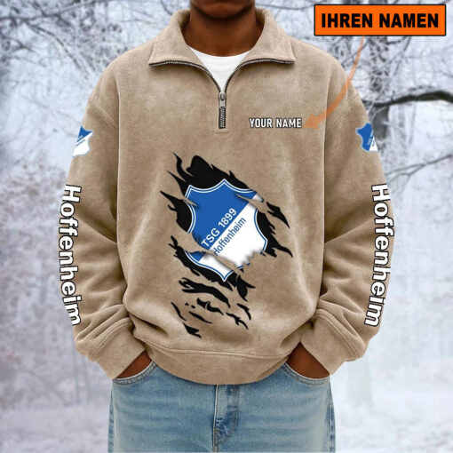 TSG 1899 Hoffenheim – Sweatshirt mit Halbzip – Neue Version mit Ihrem Namen TSG 1899 Hoffenheim – Sweatshirt mit Halbzip – Neue Version mit Ihrem Namen