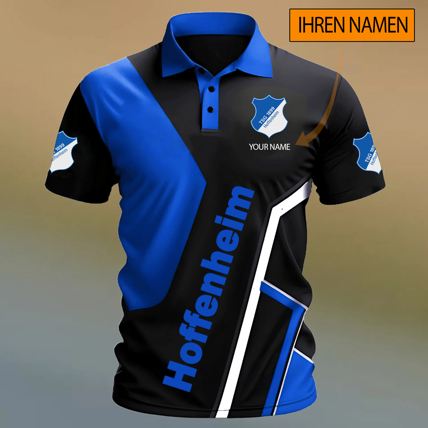 TSG 1899 Hoffenheim – Polo Hemd Sonderausgabe mit Ihrem Namen TSG 1899 Hoffenheim – Polo Hemd Sonderausgabe mit Ihrem Namen