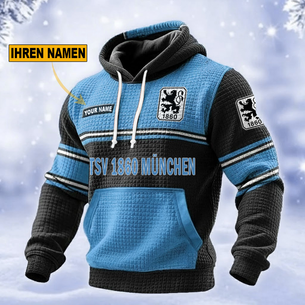 TSV 1860 München – Waffelstrick Hoodie Sonderausgabe mit Ihrem Namen TSV 1860 München – Waffelstrick Hoodie Sonderausgabe mit Ihrem Namen