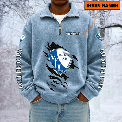 VfL Bochum 1848 – Sweatshirt mit Halbzip – Neue Version mit Ihrem Namen VfL Bochum 1848 – Sweatshirt mit Halbzip – Neue Version mit Ihrem Namen