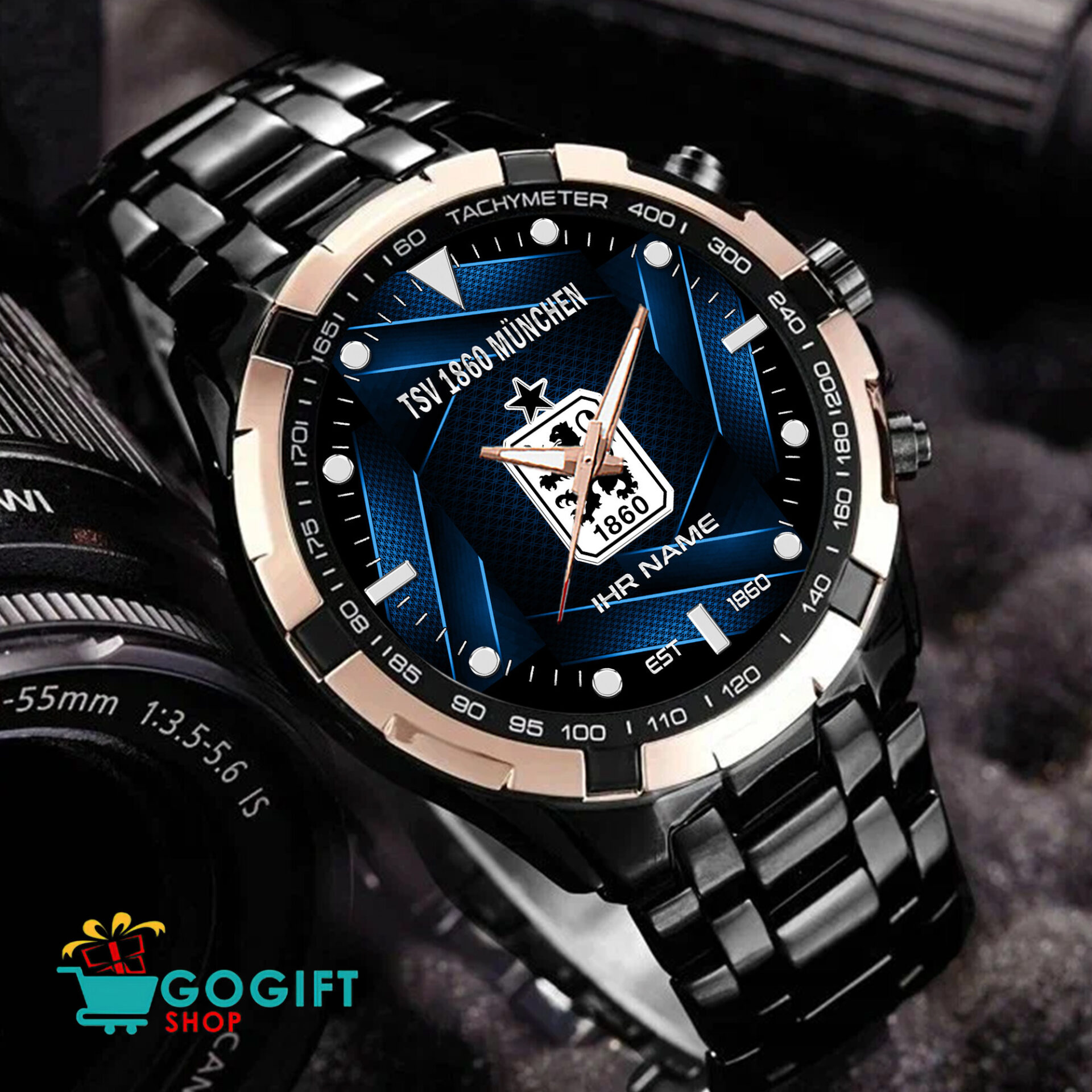 TSV 1860 München – Aurora Uhr Sonderausgabe mit Ihrem Namen TSV 1860 München – Aurora Uhr Sonderausgabe mit Ihrem Namen