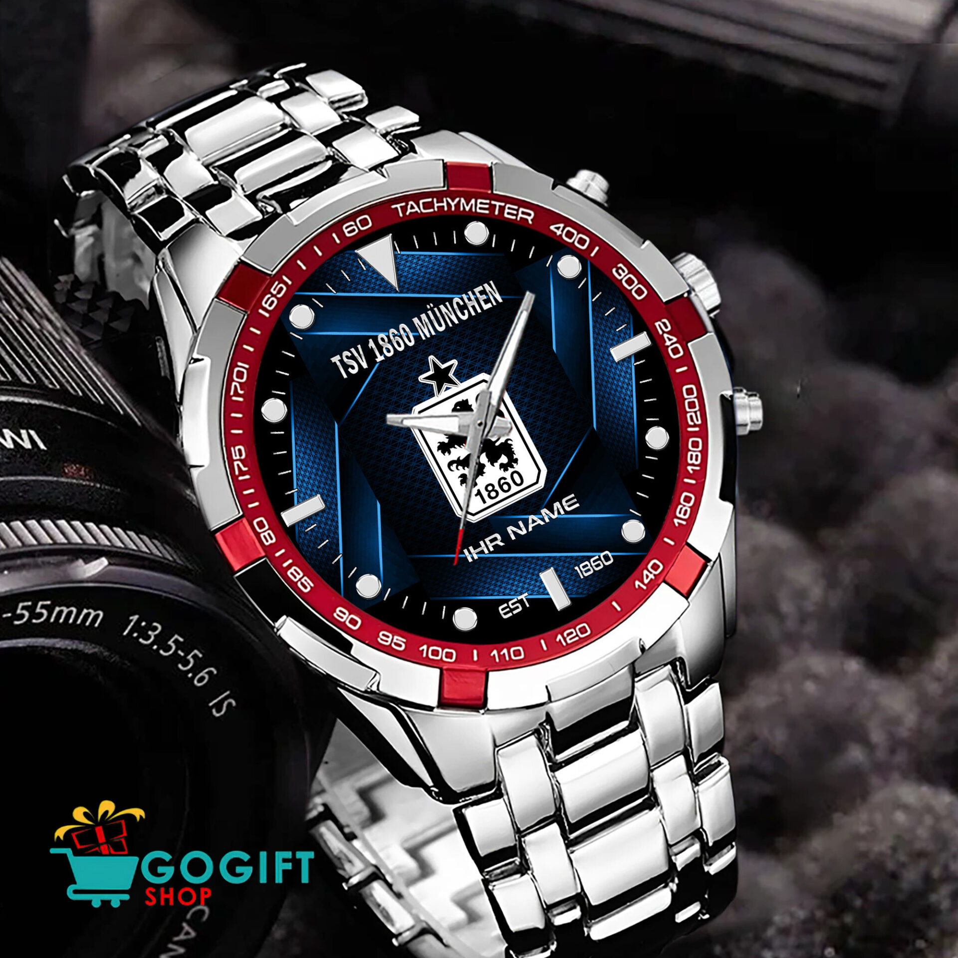 TSV 1860 München – Aurora Uhr Sonderausgabe mit Ihrem Namen TSV 1860 München – Aurora Uhr Sonderausgabe mit Ihrem Namen