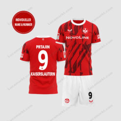 1. FC Kaiserslautern - T-Shirt und Shorts mit individueller Name Nummer - Sonderkollektion