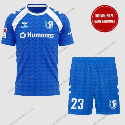1. FC Magdeburg – T-Shirt und Shorts mit individueller Name Nummer – Sonderkollektion 1. FC Magdeburg – T-Shirt und Shorts mit individueller Name Nummer – Sonderkollektion
