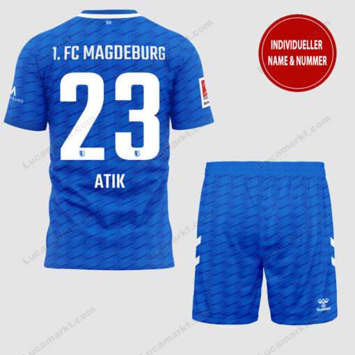 1. FC Magdeburg – T-Shirt und Shorts mit individueller Name Nummer – Sonderkollektion 1. FC Magdeburg – T-Shirt und Shorts mit individueller Name Nummer – Sonderkollektion
