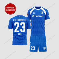 1. FC Magdeburg - T-Shirt und Shorts mit individueller Name Nummer - Sonderkollektion