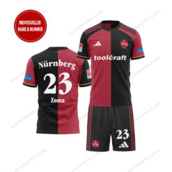 1. FC Nürnberg - T-Shirt und Shorts mit individueller Name Nummer - Sonderkollektion