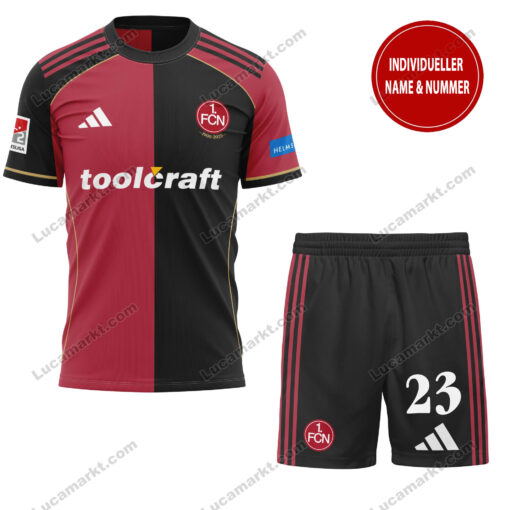1. FC Nürnberg – T-Shirt und Shorts mit individueller Name Nummer – Sonderkollektion 1. FC Nürnberg – T-Shirt und Shorts mit individueller Name Nummer – Sonderkollektion