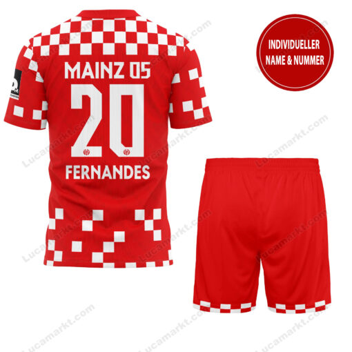 1. FSV Mainz 05 – T-Shirt und Shorts mit individueller Name Nummer – Sonderkollektion 1. FSV Mainz 05 – T-Shirt und Shorts mit individueller Name Nummer – Sonderkollektion