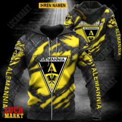 Alemannia Aachen - Reißverschluss-Hoodie Neue Edition mit Ihrem Namen