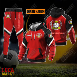 Bayer 04 Leverkusen - Kapuzenpullover und Hose Sonderausgabe mit Ihrem Namen