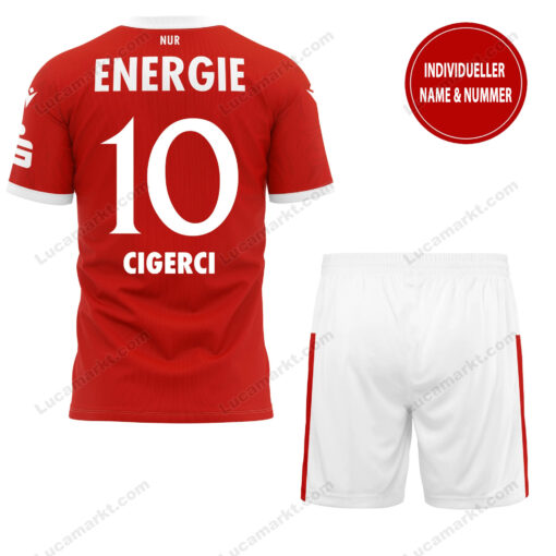 Energie Cottbus – T-Shirt und Shorts mit individueller Name Nummer – Sonderkollektion Energie Cottbus – T-Shirt und Shorts mit individueller Name Nummer – Sonderkollektion