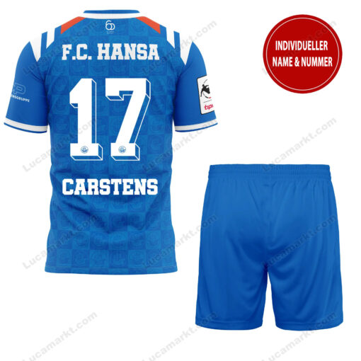 FC Hansa Rostock – T-Shirt und Shorts mit individueller Name Nummer – Sonderkollektion FC Hansa Rostock – T-Shirt und Shorts mit individueller Name Nummer – Sonderkollektion