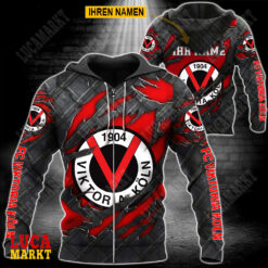FC Viktoria Köln - Reißverschluss-Hoodie Neue Edition mit Ihrem Namen