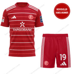 Fortuna Düsseldorf – T-Shirt und Shorts mit individueller Name Nummer – Sonderkollektion