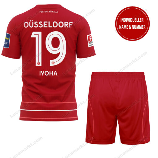 Fortuna Düsseldorf – T-Shirt und Shorts mit individueller Name Nummer – Sonderkollektion Fortuna Düsseldorf – T-Shirt und Shorts mit individueller Name Nummer – Sonderkollektion