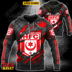 Hallescher FC - Reißverschluss-Hoodie Neue Edition mit Ihrem Namen