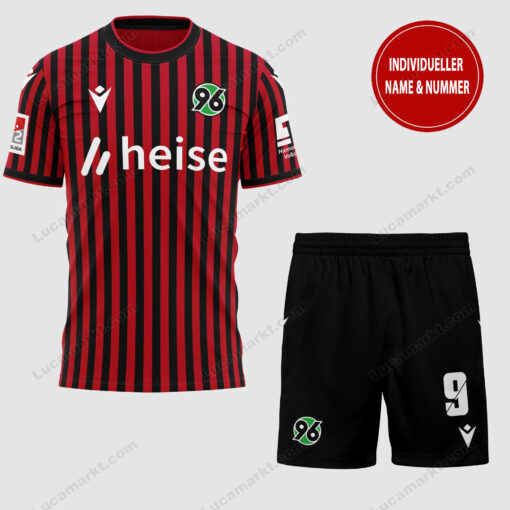 Hannover 96 – T-Shirt und Shorts mit individueller Name Nummer – Sonderkollektion Hannover 96 – T-Shirt und Shorts mit individueller Name Nummer – Sonderkollektion