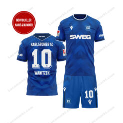 Karlsruher SC - T-Shirt und Shorts mit individueller Name Nummer - Sonderkollektion